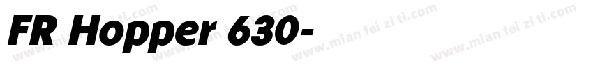 FR Hopper 630字体转换